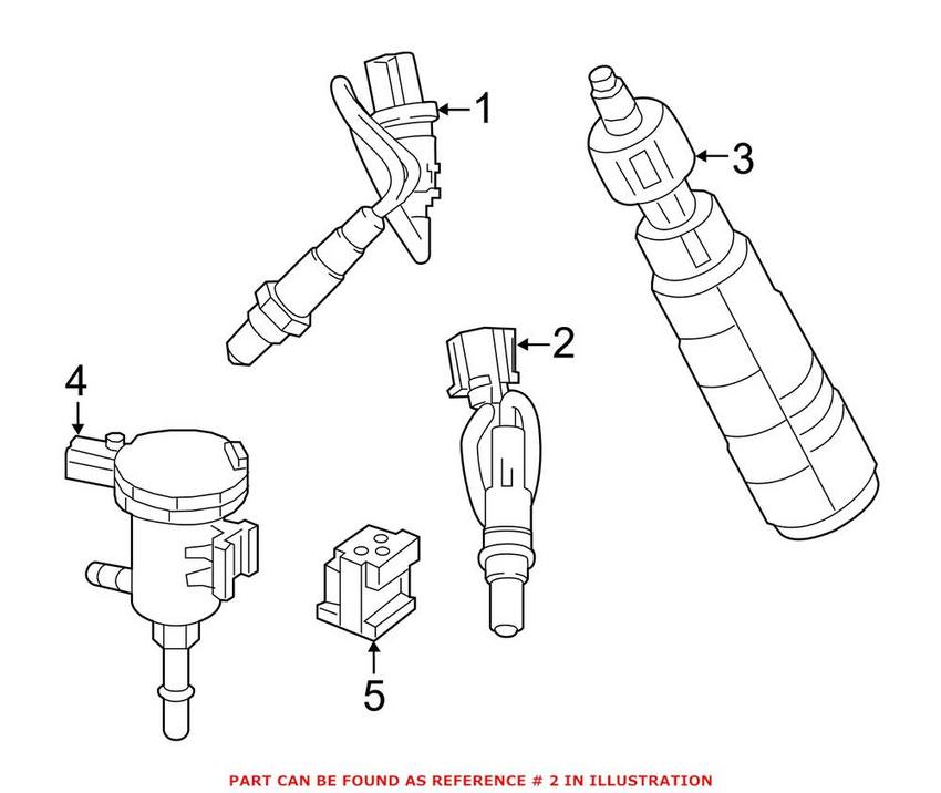 Mercedes Oxygen Sensor - Rear 0005421500